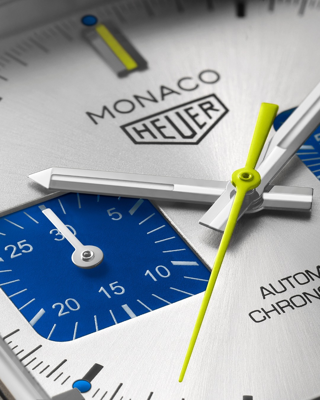 cadran TAG Heuer Monaco Chronograph Racing Blue