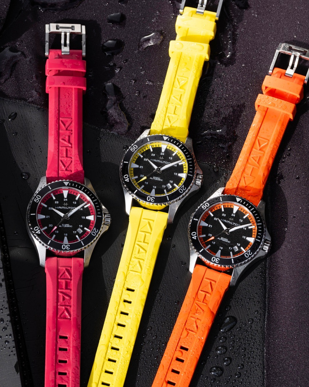 trois nouvelles hamilton khaki navy scuba