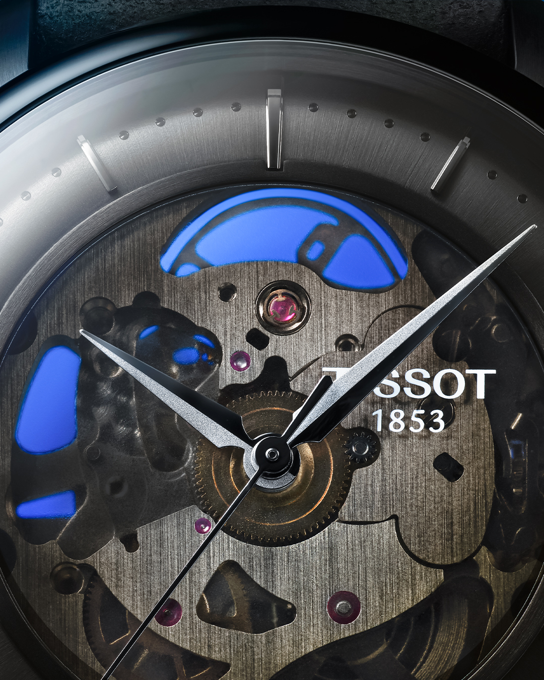 cadran transparent TISSOT chemin des Tourelles