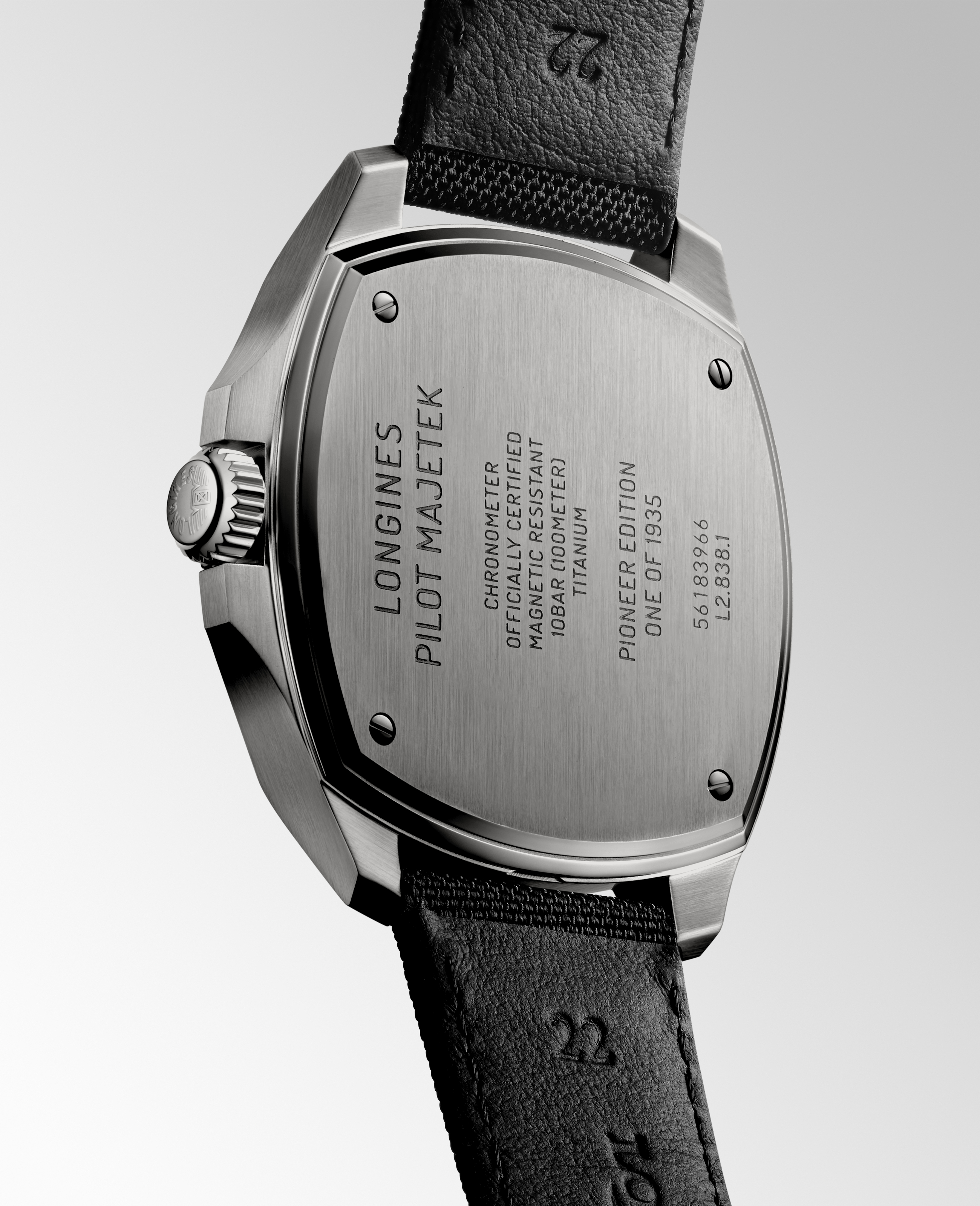 Longines Pilot Majetek Pioneer Edition fond de boîte